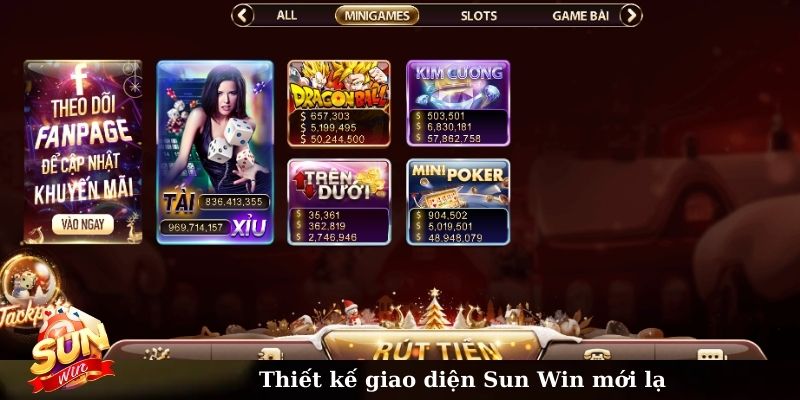 Thiết kế giao diện Sun Win mới lạ